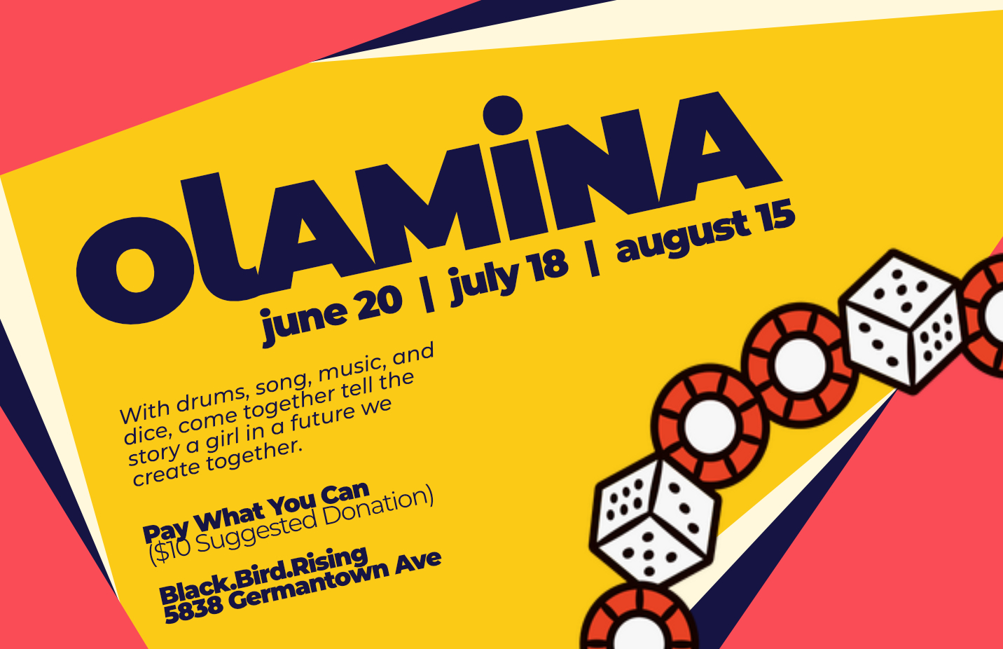 🪘 Come play Olamina with us June 20th!