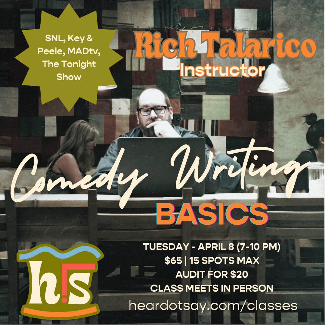Comedy Writing Basics • hear.say theater
